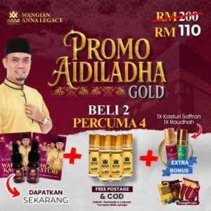 GOLD KASTURI - 2 BOTOL FREE 6 BOTOL (CALL FIRST BEFORE DELIVERY)